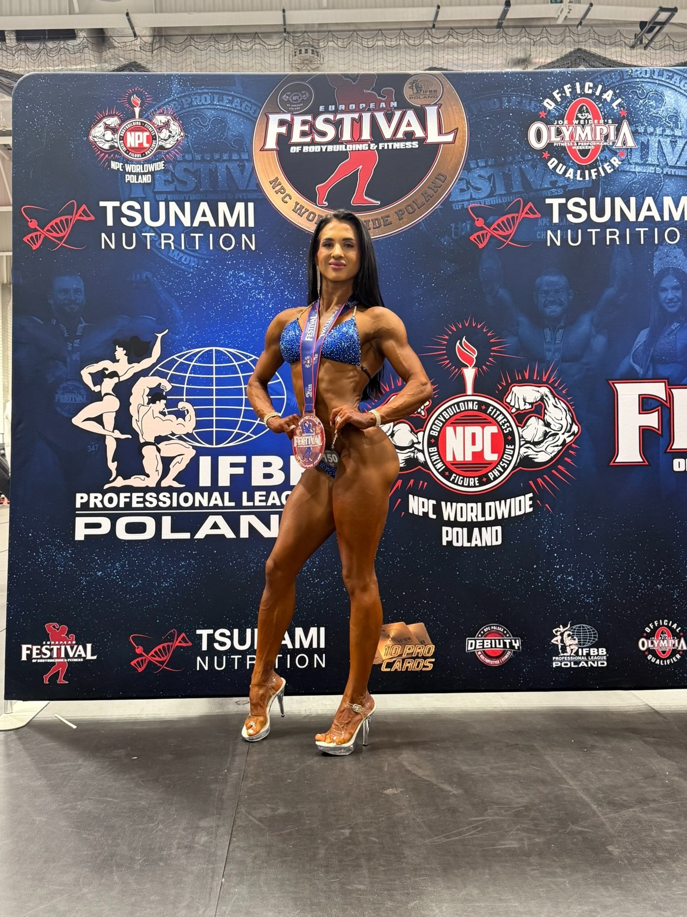 Pavla Friedl na soutěži bikini fitness